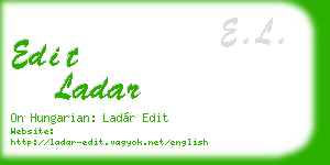 edit ladar business card